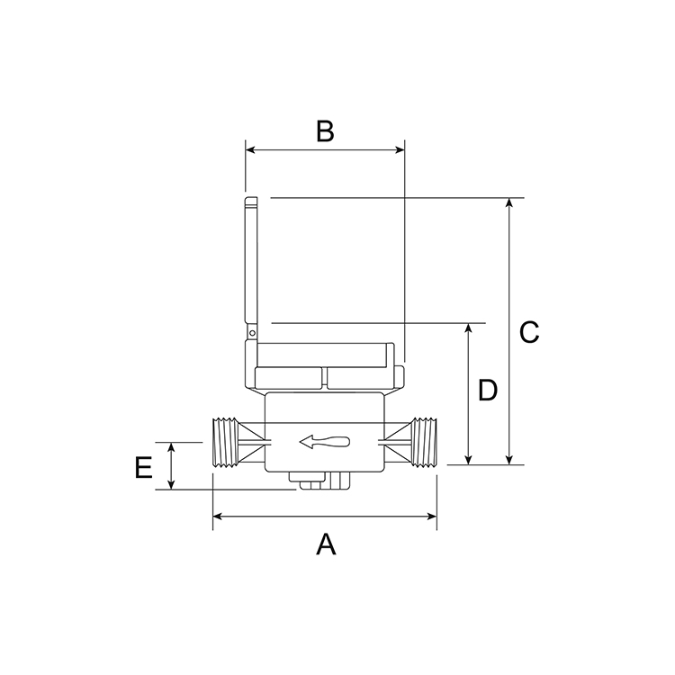 Contatore acqua quadrante bagnato